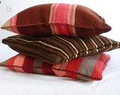 Moroccan Kilim pillow cover - Stripes pink