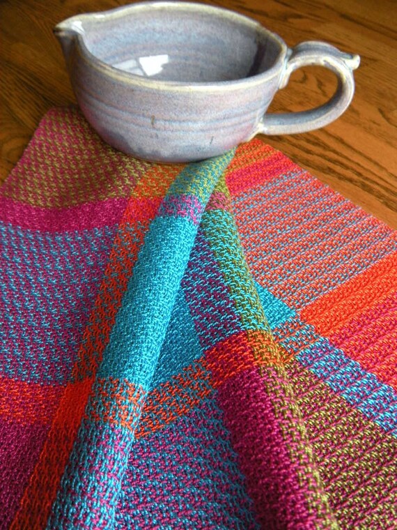 Handwoven Towel Woven Towel Gourmet Towel Loomed Kitchen