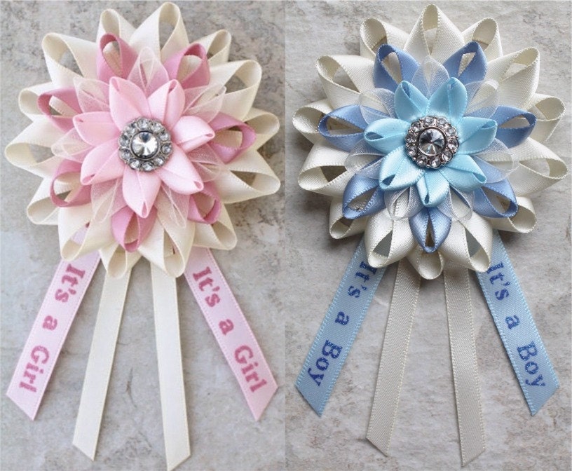 Mom to Be Corsage Mom to Be Pin Baby Boy Shower Baby Girl