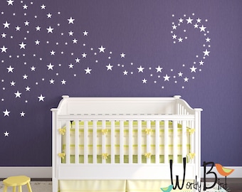 Baby Nursery Decals star confetti wall decals stickers for baby girl or baby  boy
