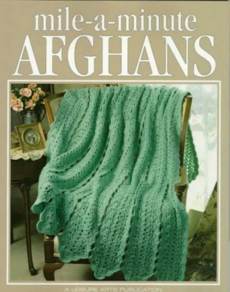 MileAMinute Afghans Leisure Arts Crochet Treasury