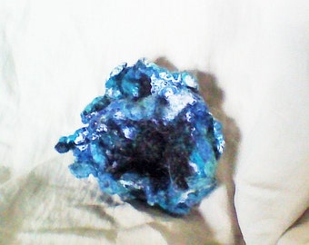 Blue Poppy Felt Brooch, Blue Poppy Brooch Pin, Felted Jewelry, Mom