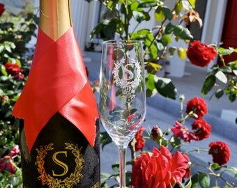 Custom Engraved Sarabah Brut Reserve Sparkling Wine Gift: Perfect for Valentine's Day, Wedding Gifts, Engagement Gifts and Anniversary Gifts