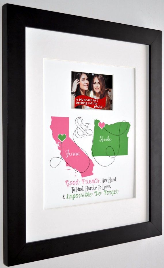 Best Friend Gift Ideas Friendship Quote Custom Moving Away