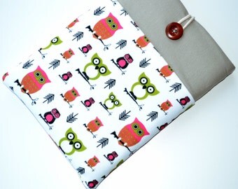 13 inch MacBook Pro Case ,13 inch Macbook Air Case , MacBook Pro Sleeve, MacBook Pro 13 Case, MacBook Pro 13 Sleeve, 12" Macbook Case- OWL