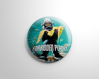 Sci Fi - Forbidden Planet Button / Keychain