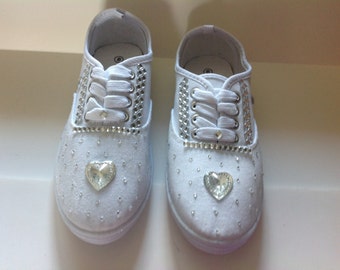 crystal tennis shoes