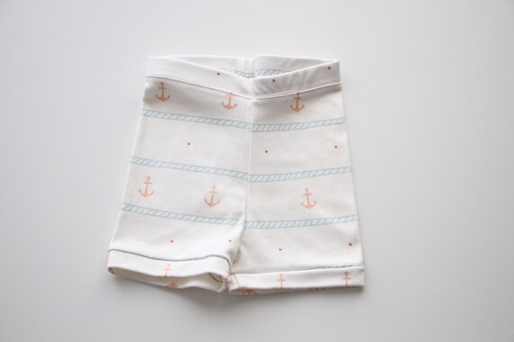 Anchor Cuffed Shorts Baby/Toddler Organic Shorts