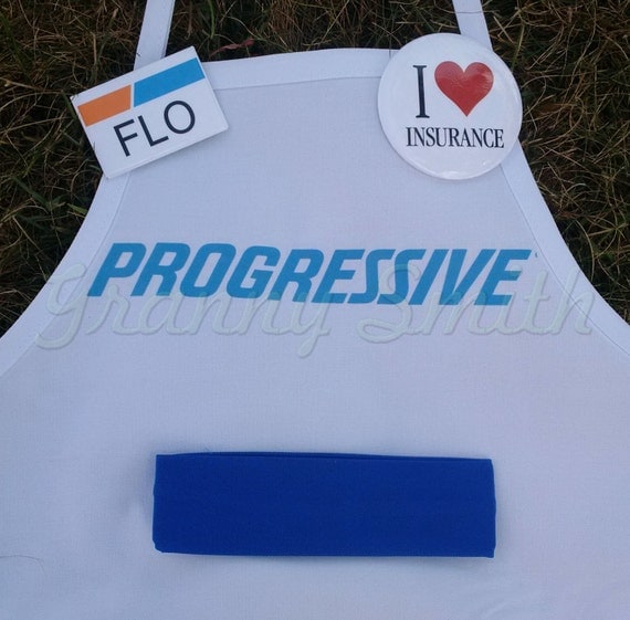 Adult Fitted Flo Progressive Insurance Apron by ...