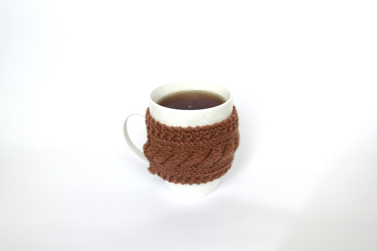 Brown coffee holder Coffee cozy mug Christmas gift by Acsories