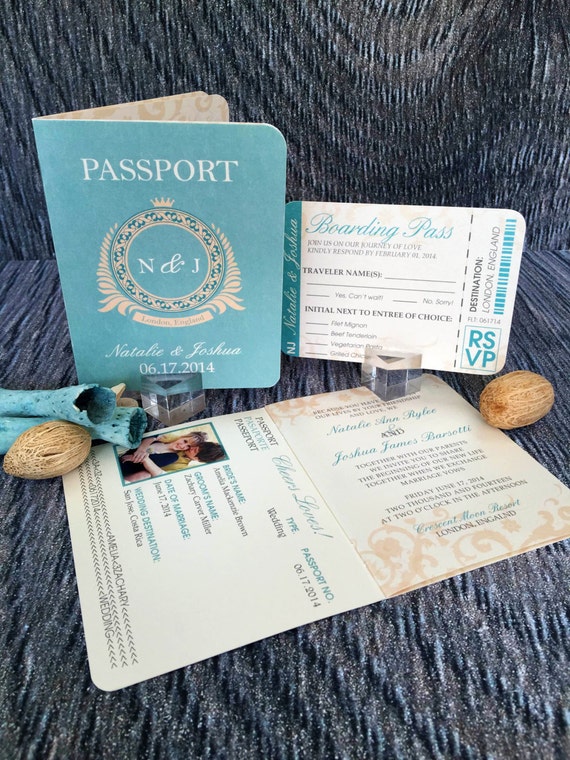 Passport Themed Invitations 6