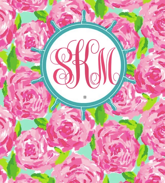 Lilly Pulitzer Monogrammed Printable Binder Cover Nautical