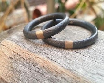 his and hers unique wedding rings oxidized silver with gold mixed metals wedding ring set oxidized - Wedding Rings Unique his and hers unique wedding rings oxidized silver with gold mixed metals wedding ring set oxidized - Wedding Rings Unique