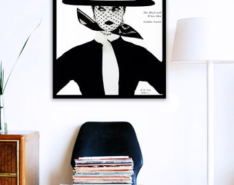 Vogue Cover Poster PRINTABLE FILE - Fashion art poster, Gift For her, Mode Affiche, Dorm room, Vintage Vogue poster, instant download