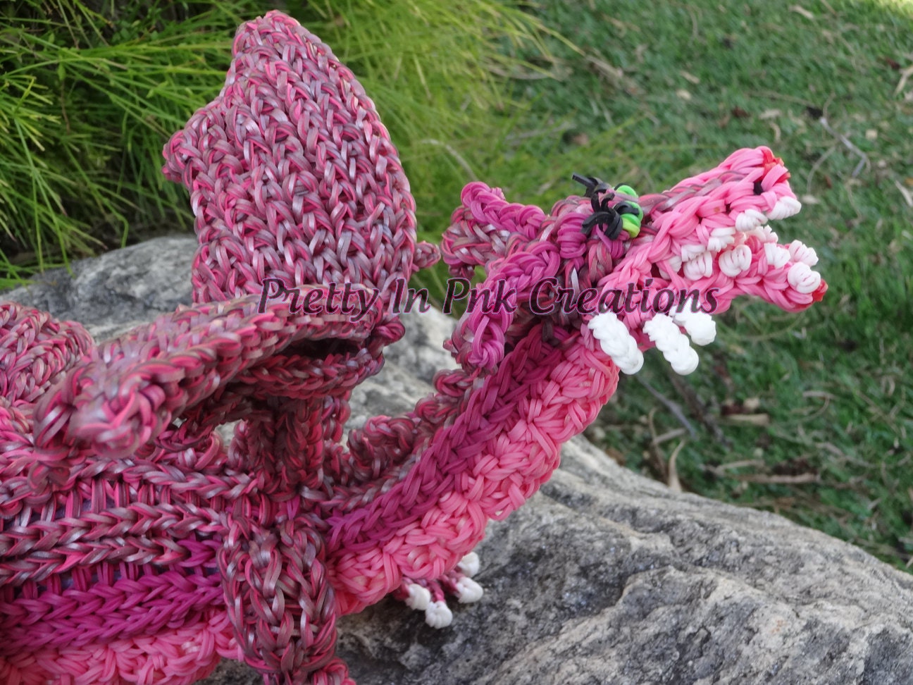 Dragon from Shrek Rainbow Loom Rubber by PrismaticPerspective
