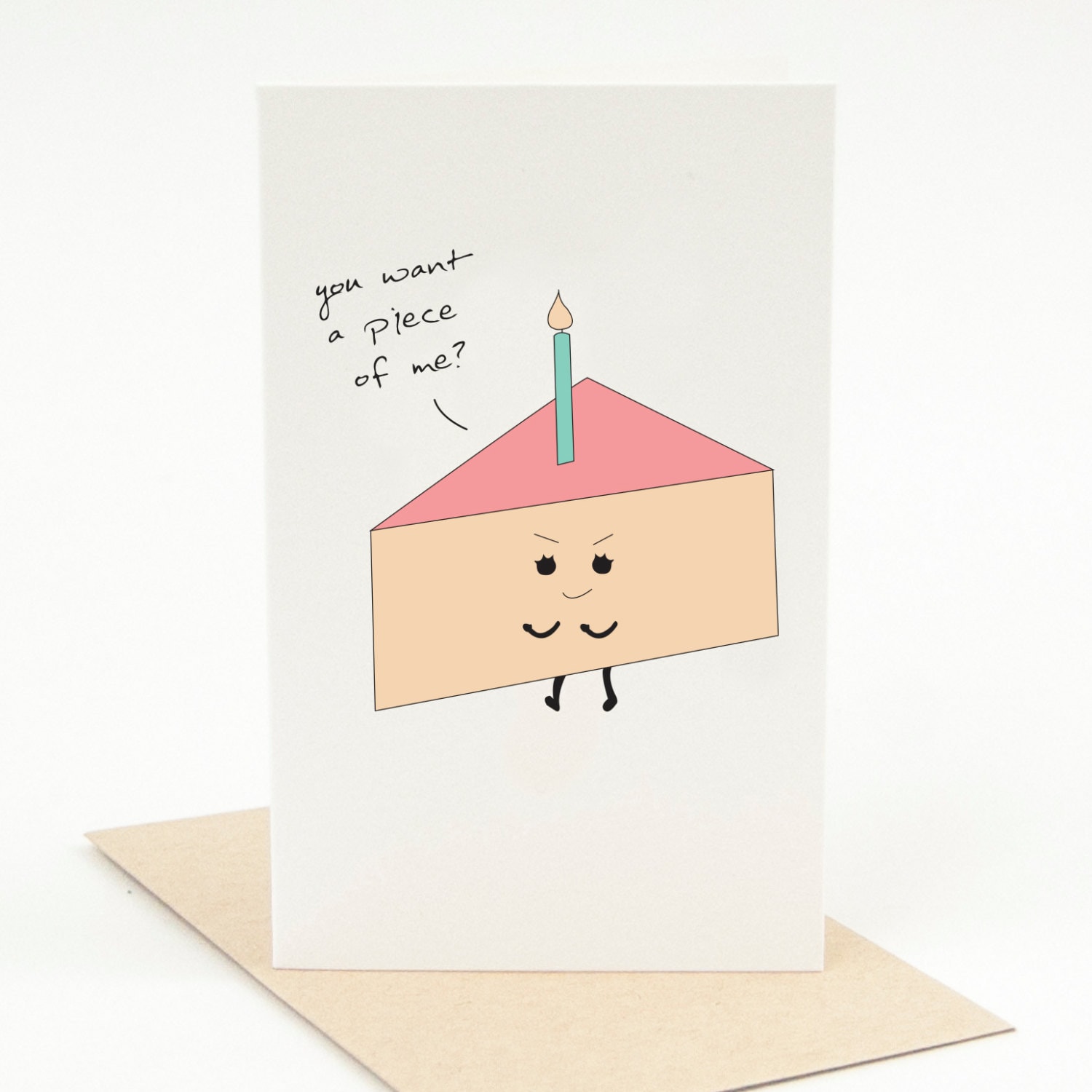 Printable Happy Birthday Card You Want A Piece Of