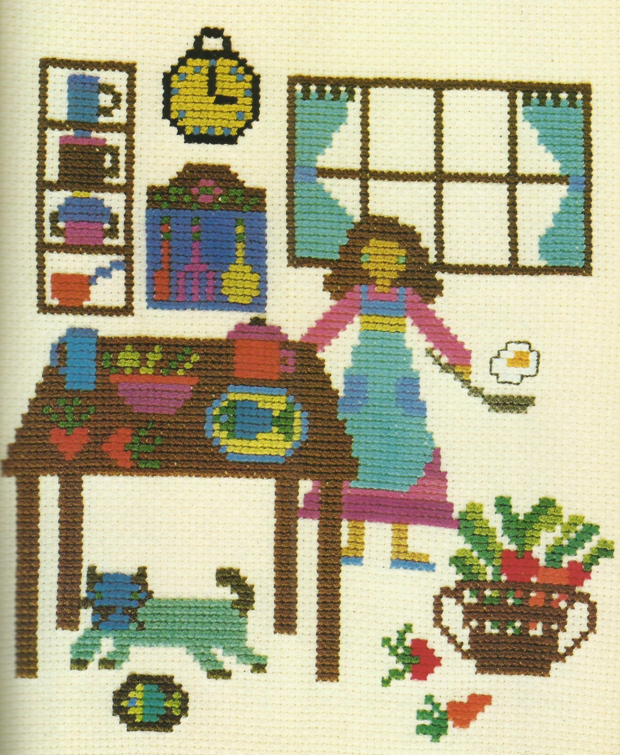 Japanese Cross Stitch Pattern Ondori e book Vintage Cross