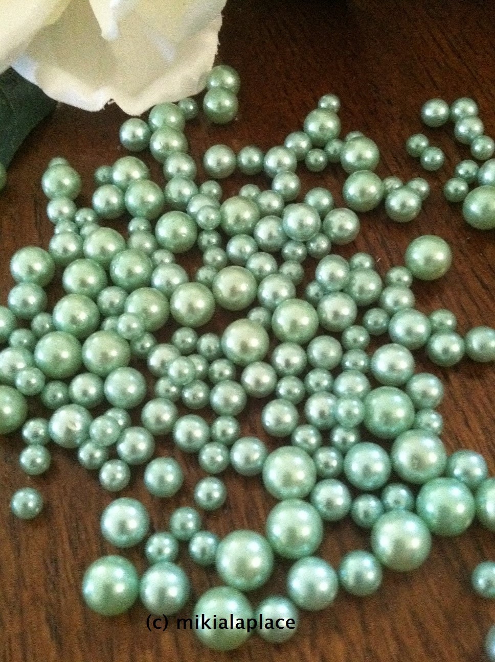 Seafoam Green Loose Pearls No holes(3456781014182430mm) For