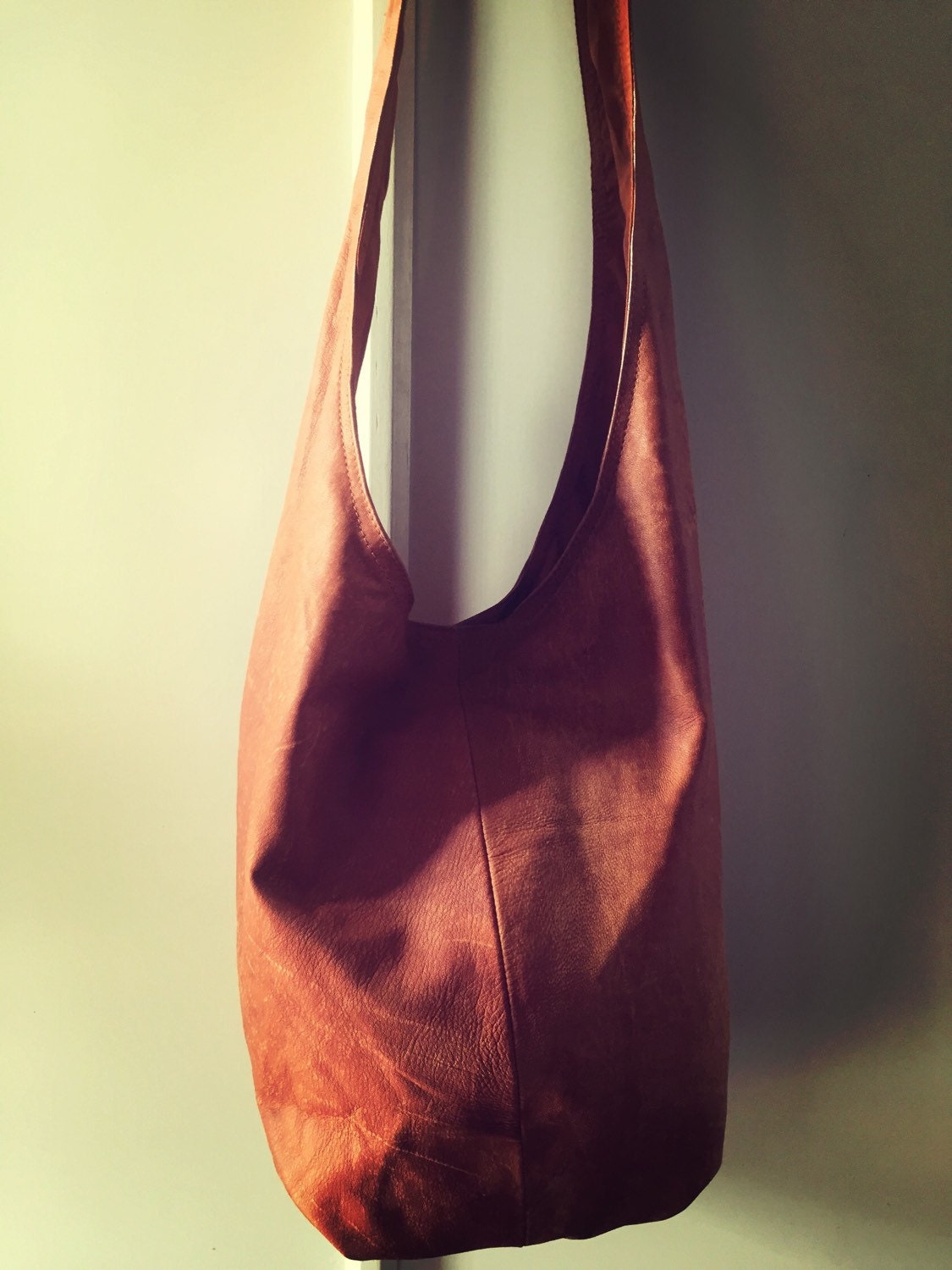 orange slouch bag