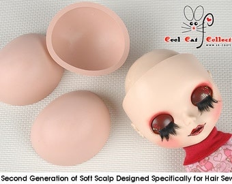 II Blythe Soft Rubber Scalp / DIY / For Hair Sewing