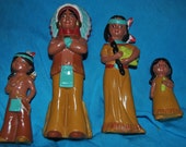 INDIAN Plaster figurines Family