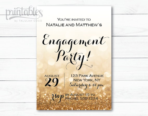 Engagement Party Invitation Templates Printable 8