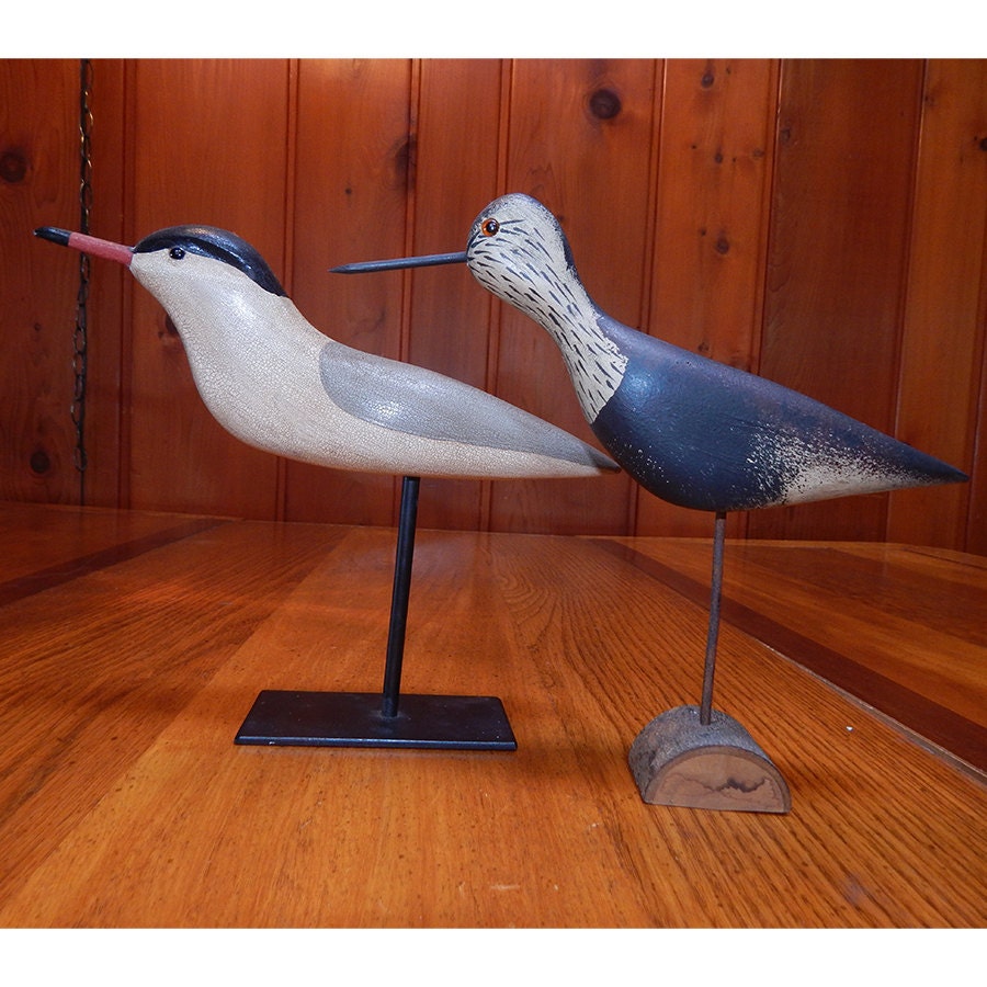 Hand Carved Shore Birds