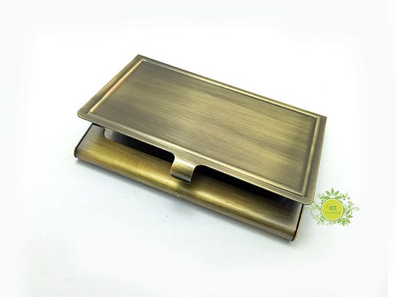 Metal Business Card Holder With Epoxy Sticker Metal Card