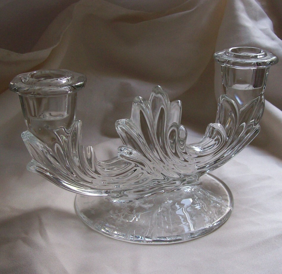 Fostoria Glass Baroque Flame Pattern Navarre Etch Crystal