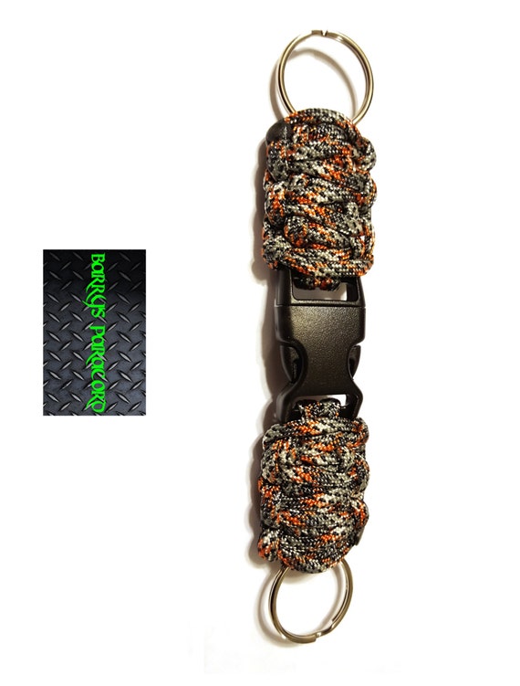 Pull Apart Key Chain Braided Keychain Key Fob by BarrysParacord