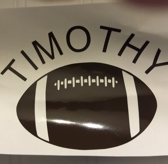 Items similar to Football Decal, team sports, window decal, outdoor