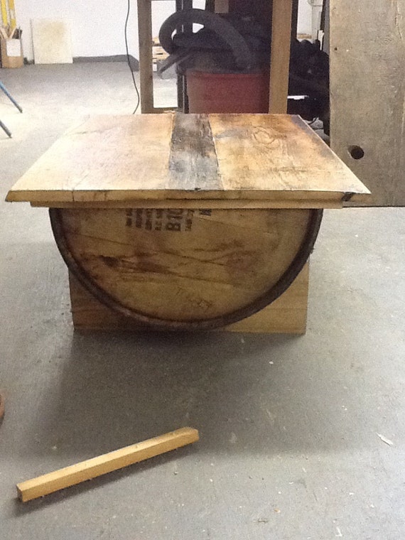 Whiskey Barrel Coffee Table By PiercesWorkshop On Etsy