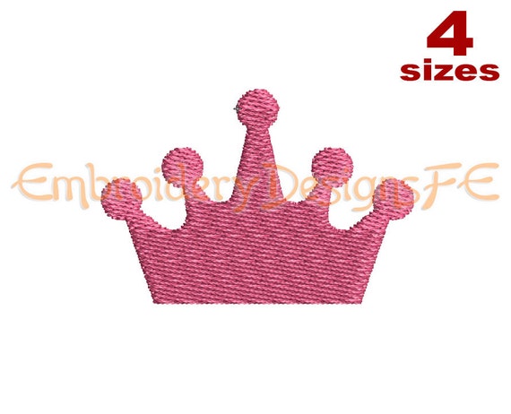 crown mini embroidery design 4 sizes filled stitch crown mini embroidery design 4 sizes filled stitch