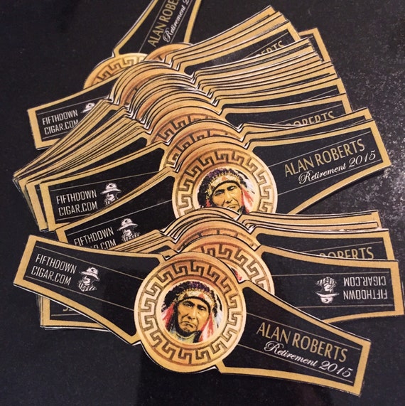 Custom Personalized Photo Logo Cigar Labels Cigar by DukesMarket