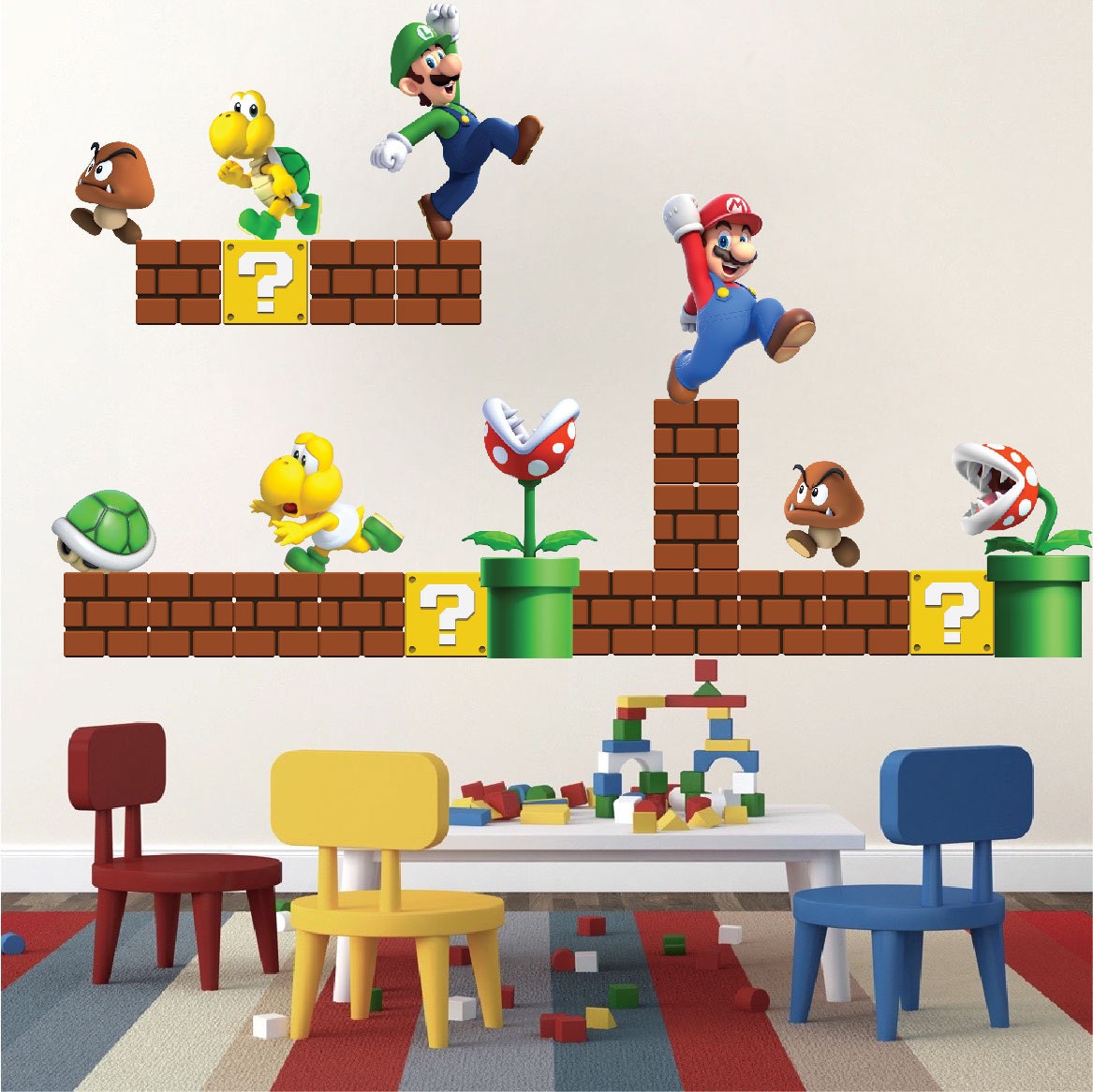 Super Mario Decals Mario Decals Game Room Vintage by PrimeDecal