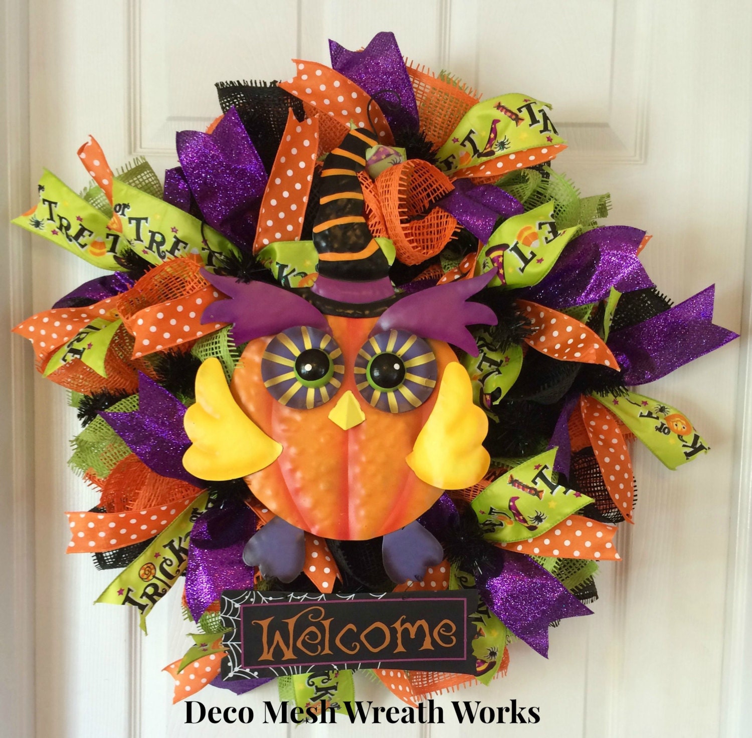 Halloween Wreath Halloween Wreaths by on Etsy