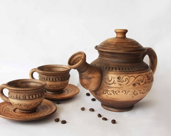 Tea gift|for|Wedding Coffee set Ceramic teapot Christmas gift Wedding present for adults Tea party Gift|for|couple Housewarming gift ideas