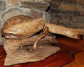 Driftwood Snakes Sculpture, Driftwood Sculpture, Driftwood Art, Interior Design, Home Decor Driftwood, Lake Art, Animal Art, Wood Art
