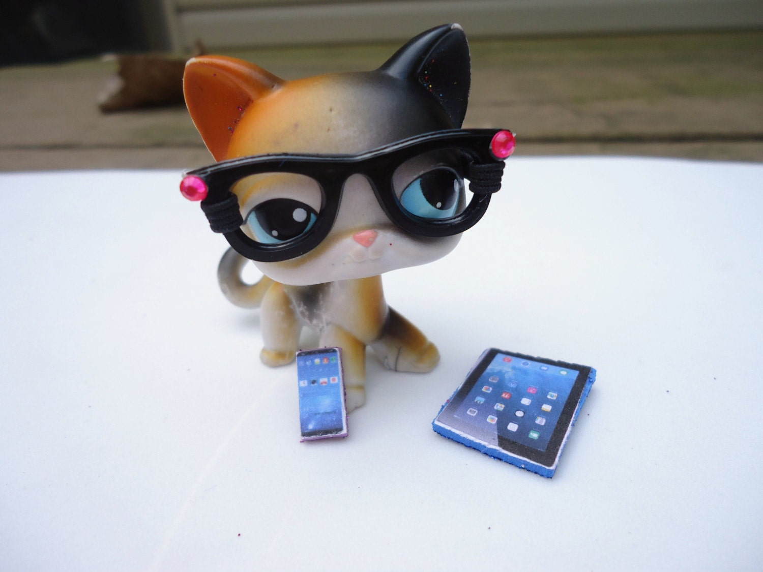 Littlest pet shop accessories Glasses Tablet & Phone LPS Pet