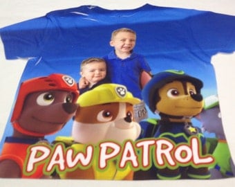 Paw Patrol T-shirt Personalized Kids Paw Patrol shirt Cartoon T-Shirt Paw patrol fan shirt Paw patrol party Kids shirt Birthday gift