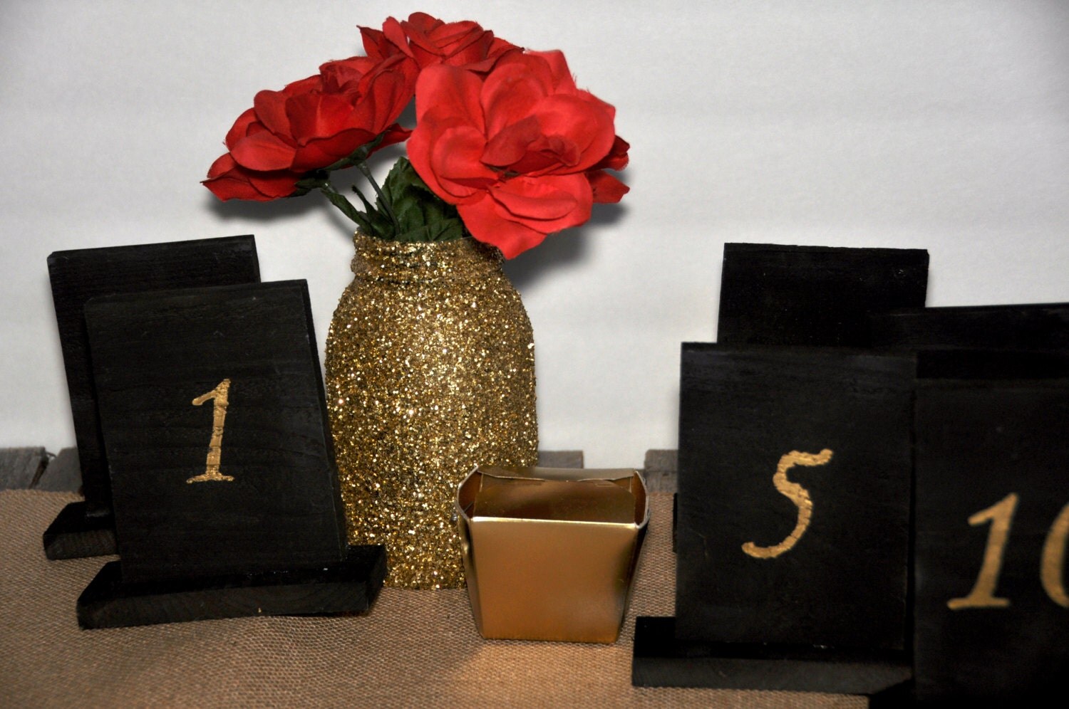 rustic wedding table numbers with stand wedding by ReclaimedOregon