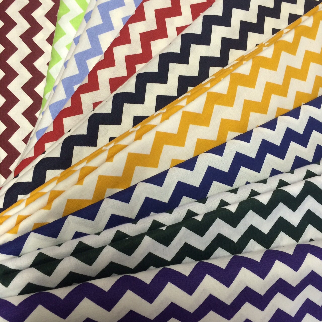 100 Cotton 1 Chevron Fabric by the Yard