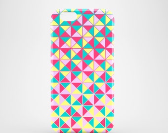 Neon Triangles phone case / Mosaic iPhone 7 case / iPhone 6 / iPhone 5/5S / iPhone 5 / Samsung Galaxy S7, S6 / Galaxy S5