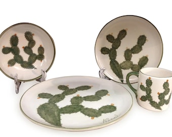 Nopal Handpainted Dinnerware Set (16 pc)