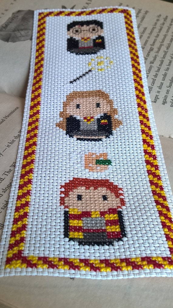 Cross Stitch Harry Potter Parody Bookmark