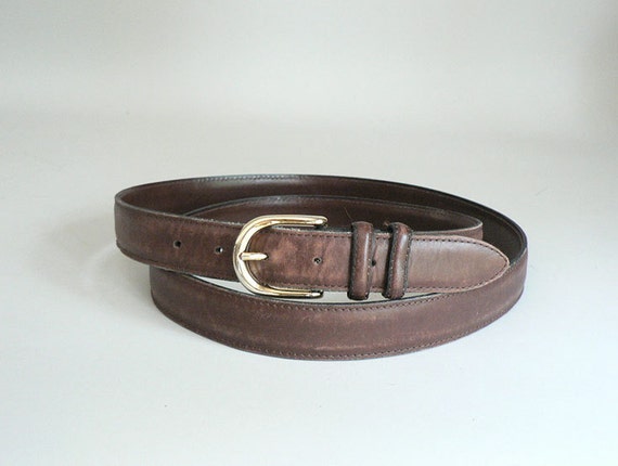 belts 52 men's size Size Belt / Brown Leather 130 52 Mens