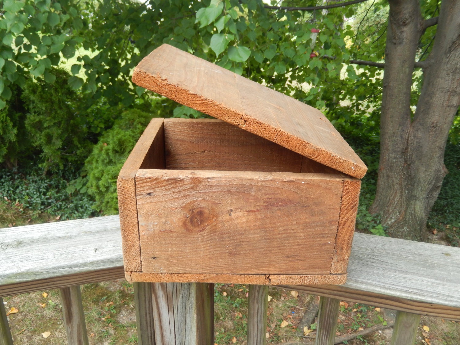 sturdy wooden toy box