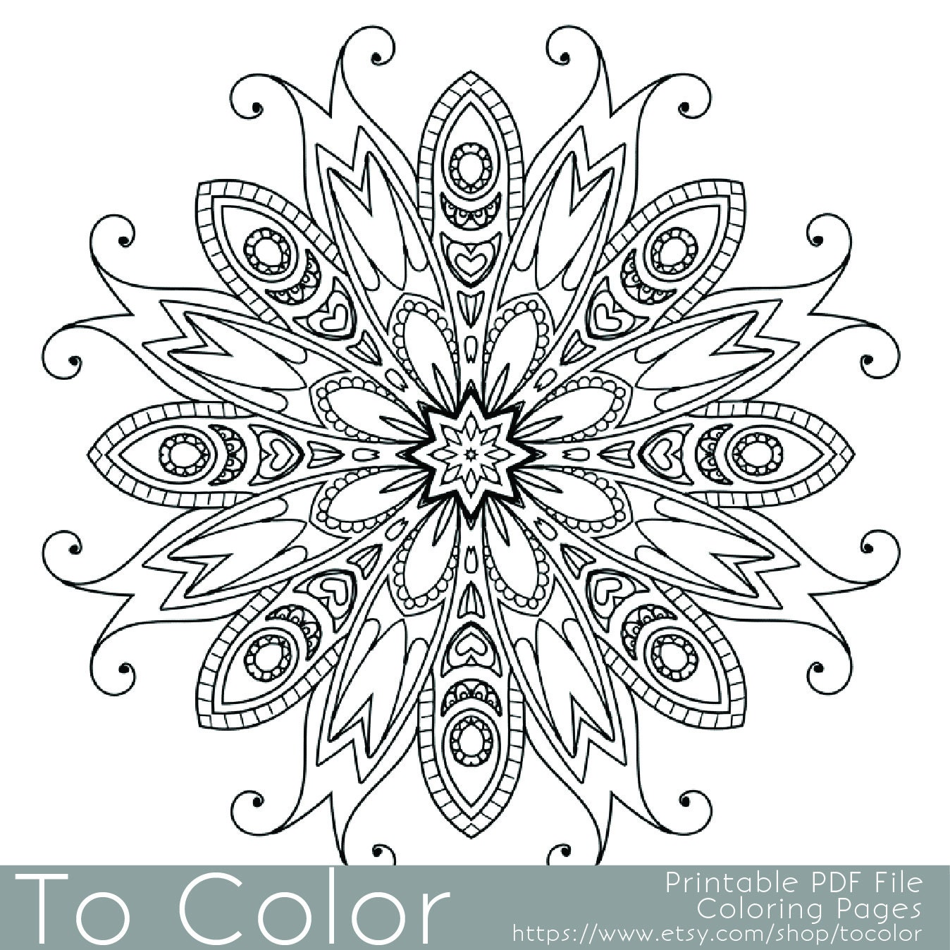 Detailed Printable Coloring Pages for Adults Gel Pens by