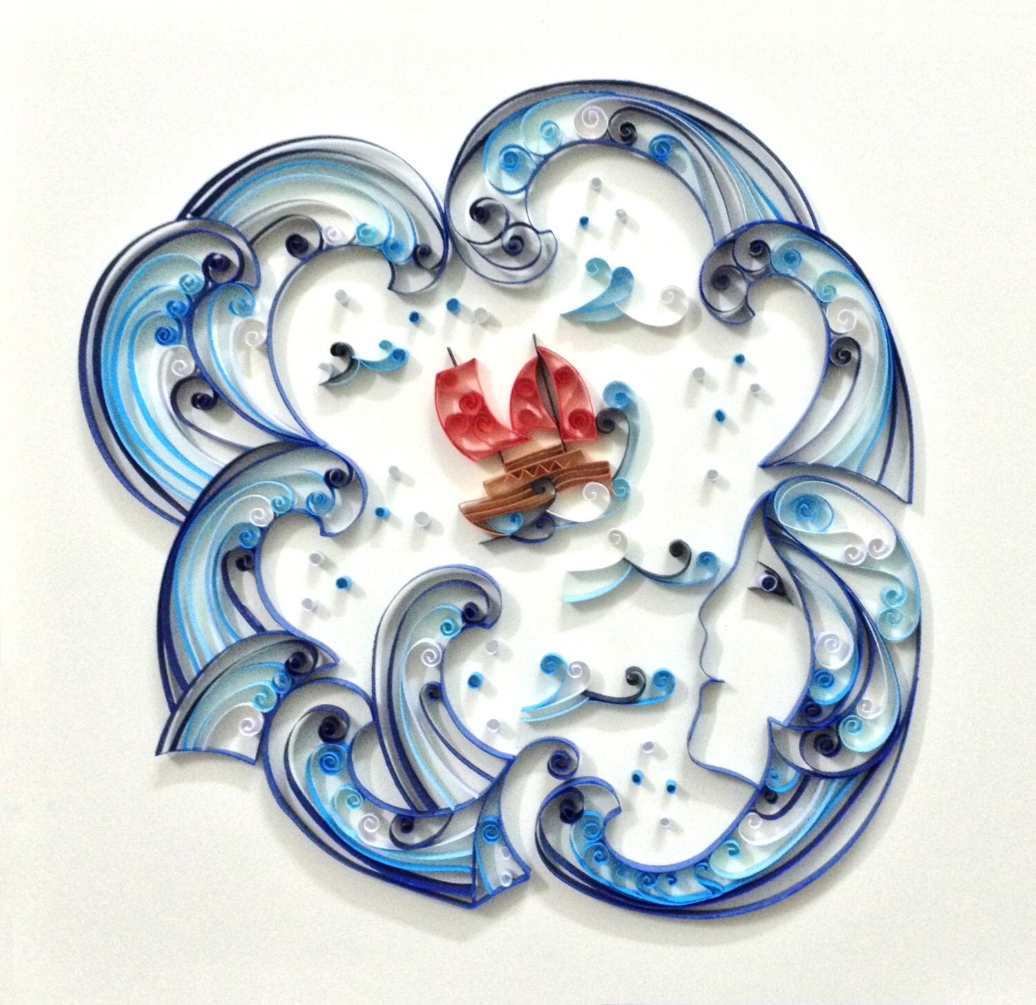 Paper quilling Ocean Queen by Hyvoky on Etsy
