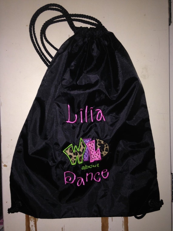 girls personalized dance bag